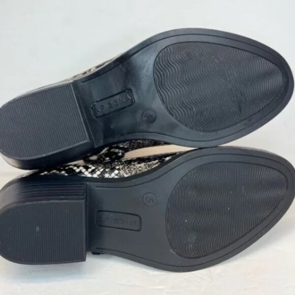 NWOT Arizona Jean Co. Womens Side Zip Snake Print Ankle Boots Sz 8M - Picture 6 of 6